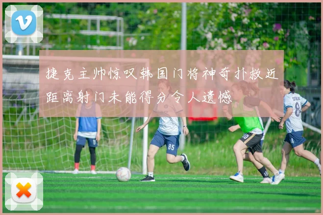 捷克主帅惊叹韩国门将神奇扑救近距离射门未能得分令人遗憾